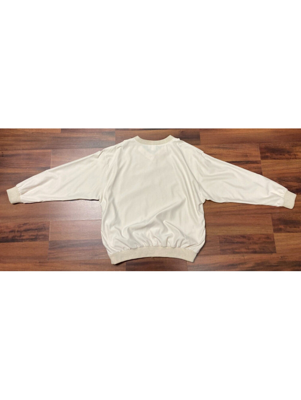 VTG TAIL Golf Mens Large Windbreaker Pullover Beige NWT Side Pockets - Picture 6 of 6